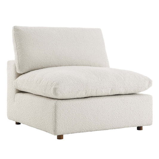 Commix Down Filled Overstuffed Boucle Fabric Armless Chair by Modway