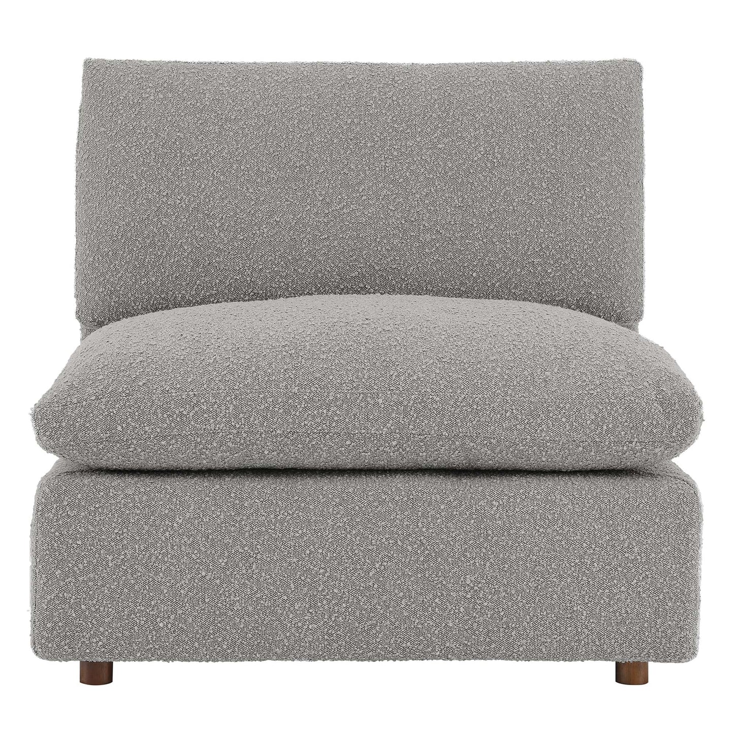 Commix Down Filled Overstuffed Boucle Fabric Armless Chair by Modway