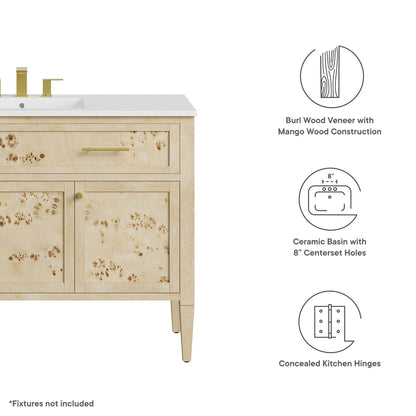 Elysian 48" Wood Single Sink Bathroom Vanity by Modway - EEI-6451