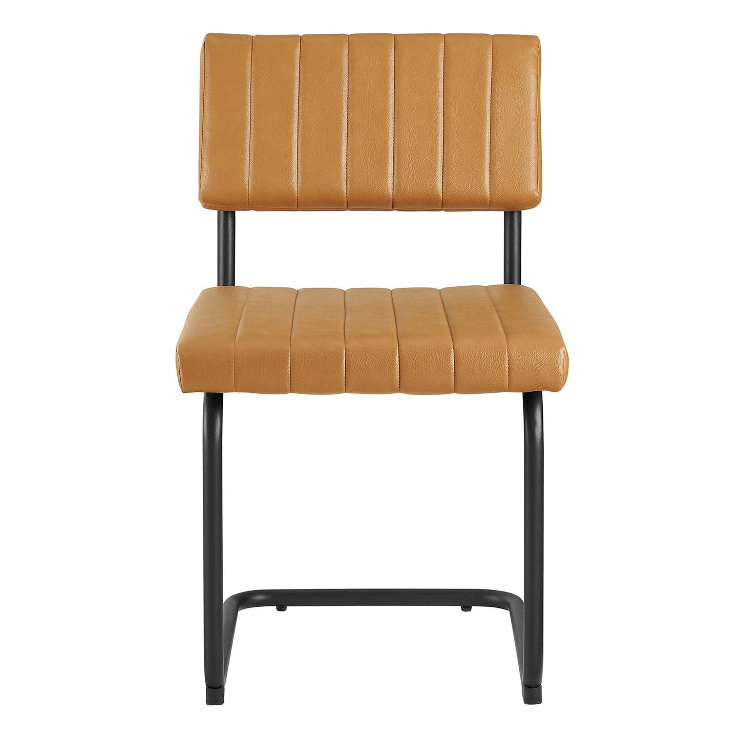 Parity Vegan Leather Dining Side Chairs Set of 2 by Modway
