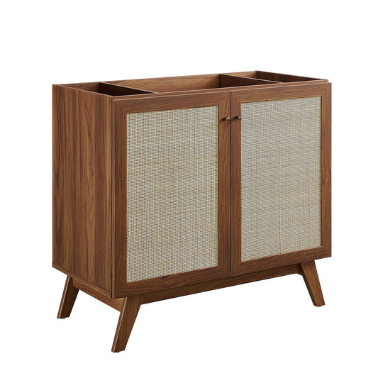 Soma 36" Bathroom Vanity Cabinet with Rattan Doors