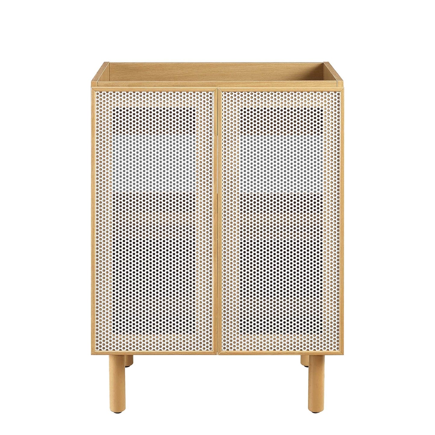 Calla 24" Perforated Metal Bathroom Vanity Cabinet