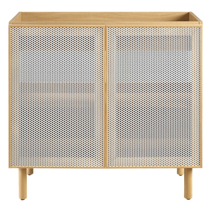 Calla 36" Perforated Metal Bathroom Vanity Cabinet by Modway
