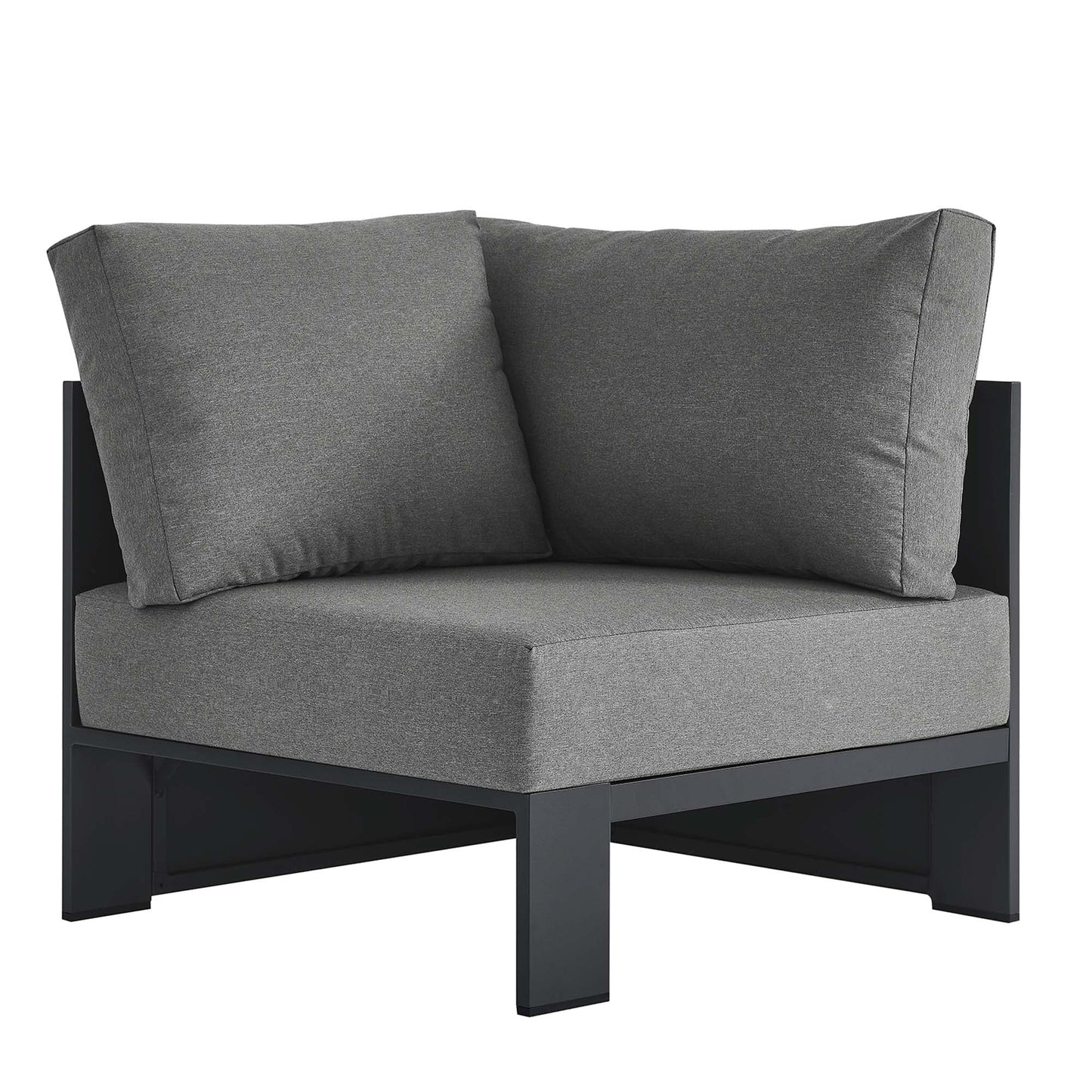 Tahoe Outdoor Patio Powder-Coated Aluminum Modular Corner Chair by Modway