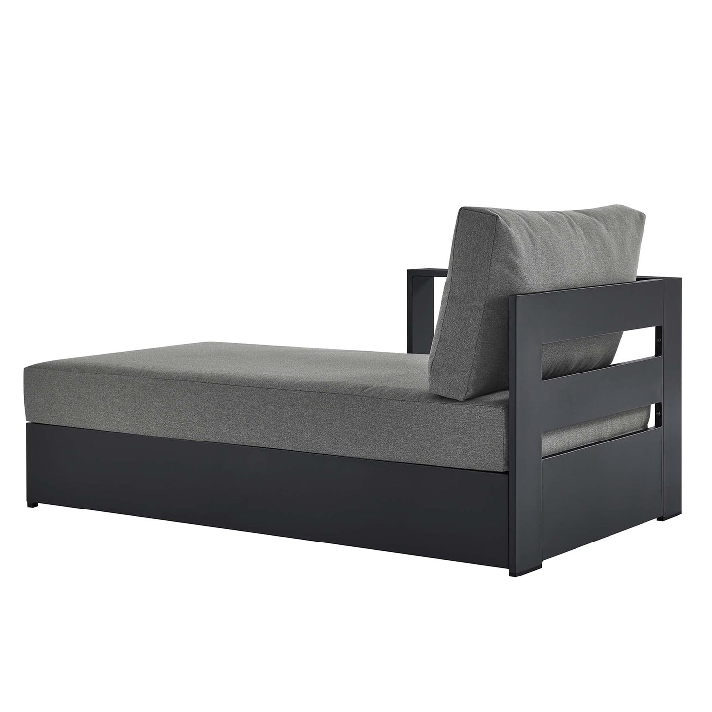 Tahoe Outdoor Patio Powder-Coated Aluminum Left-Facing Chaise Lounge