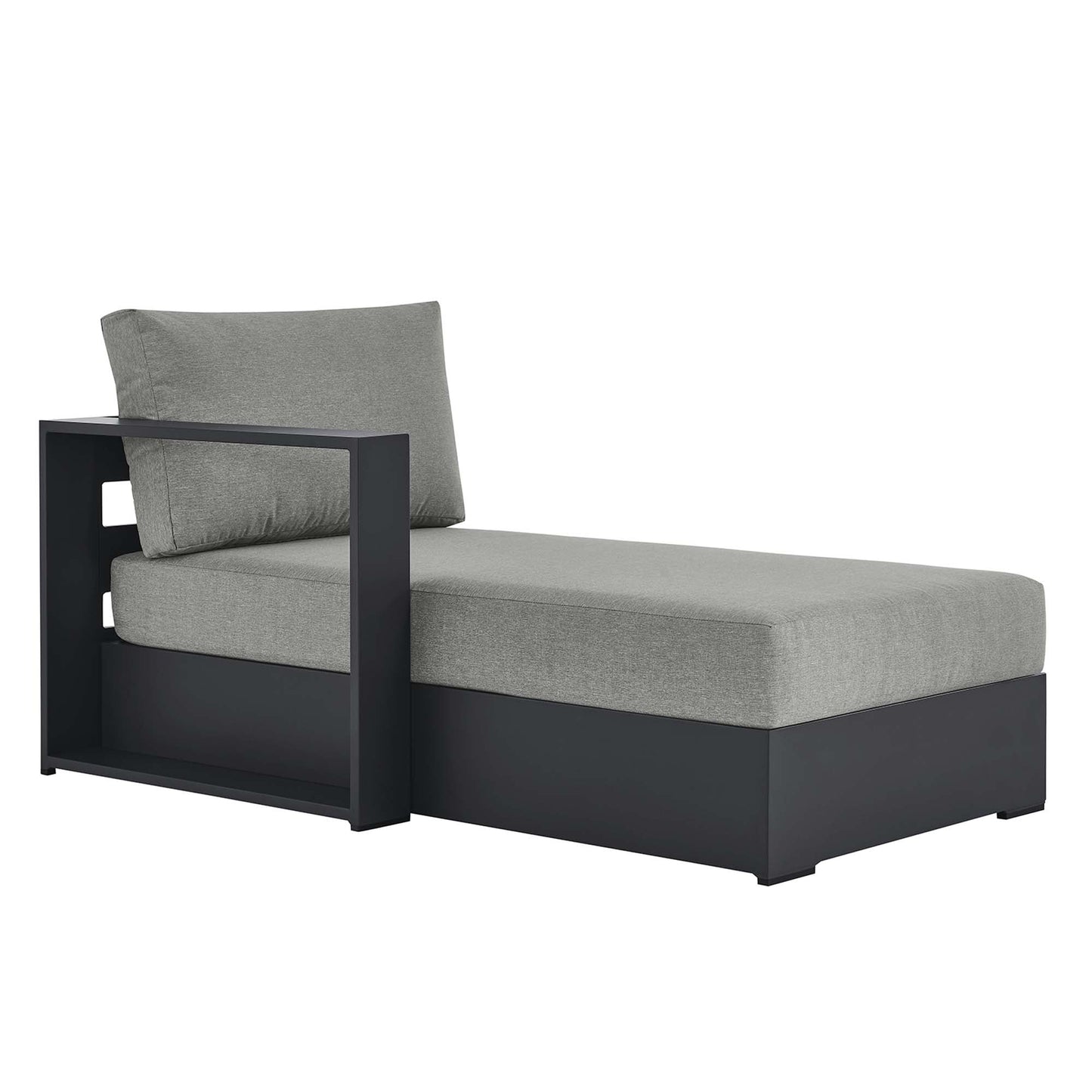 Tahoe Outdoor Patio Powder-Coated Aluminum Left-Facing Chaise Lounge