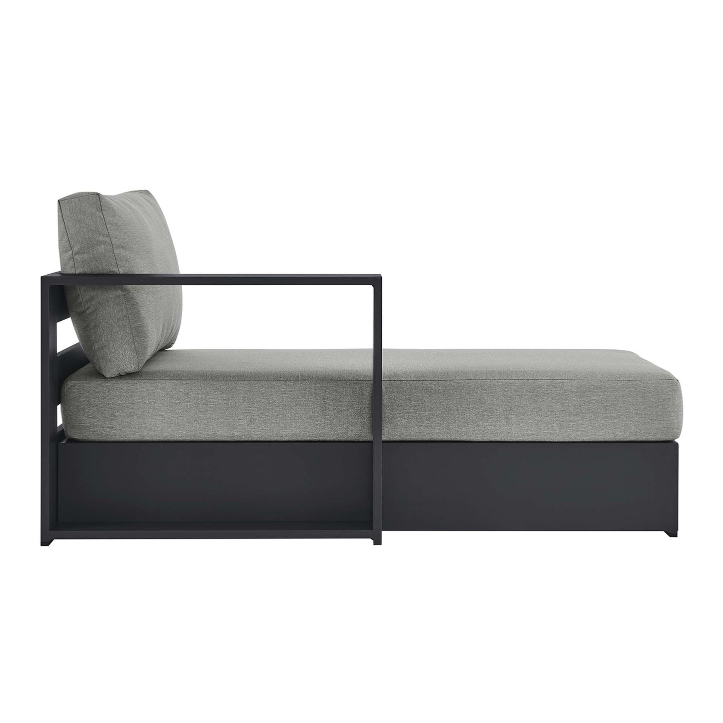 Tahoe Outdoor Patio Powder-Coated Aluminum Left-Facing Chaise Lounge