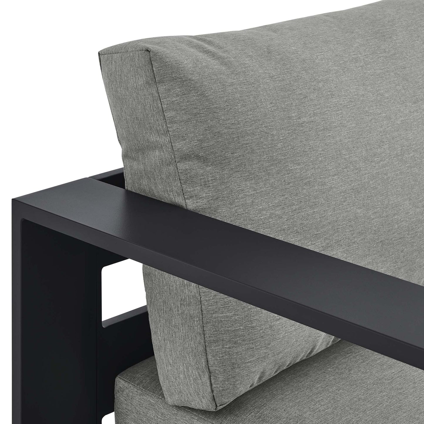 Tahoe Outdoor Patio Powder-Coated Aluminum Left-Facing Chaise Lounge