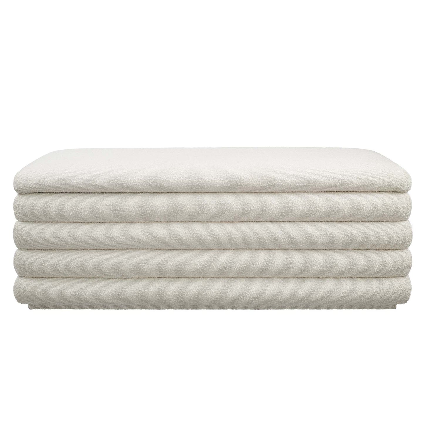 Mezzo Boucle Upholstered Storage Bench by Modway