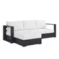 Tahoe 2-Piece Outdoor Patio Powder-Coated Aluminum Sectional Sofa Set