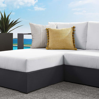 Tahoe 2-Piece Outdoor Patio Powder-Coated Aluminum Sectional Sofa Set