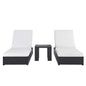 Tahoe 3-Piece Outdoor Patio Chaise Lounge Set