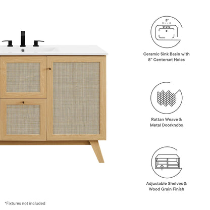 Soma Single Sink Bathroom Vanity by Modway