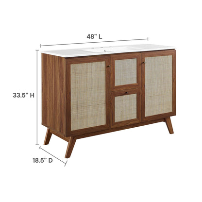 Soma Single Sink Bathroom Vanity by Modway