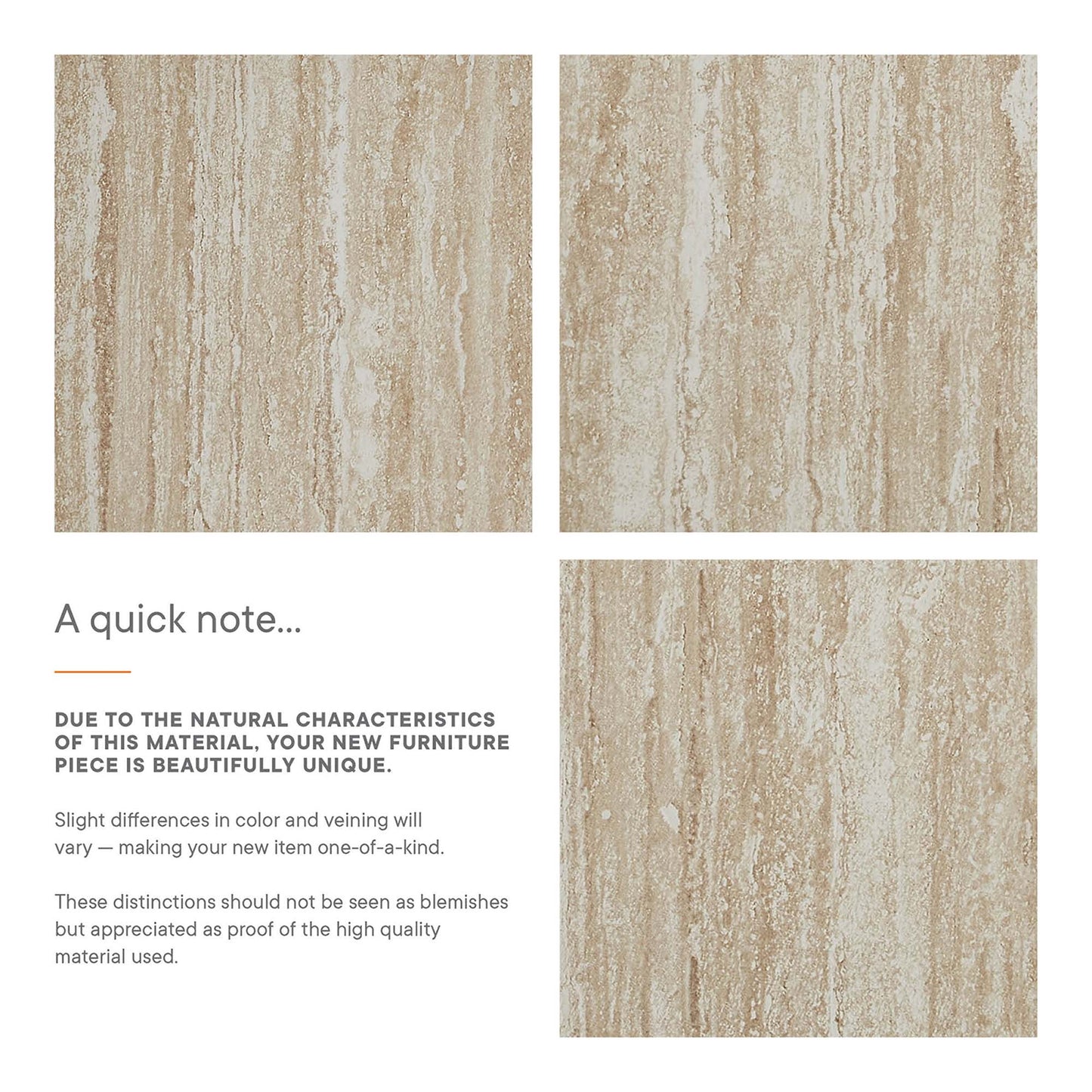 Mirella 62" Faux Travertine Long Bench by Modway
