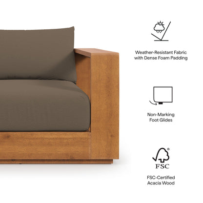 Tahoe Outdoor Patio Acacia Wood Chair by Modway