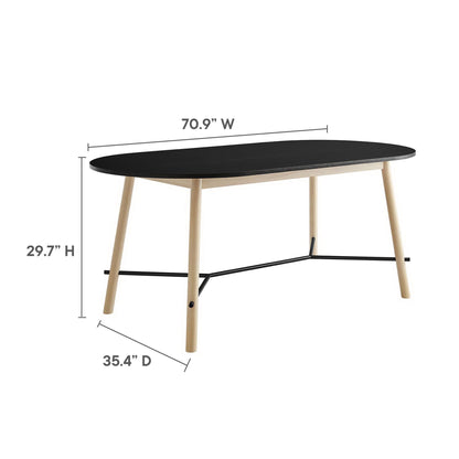 Infuse 71" Wood Grain Dining Table by Modway