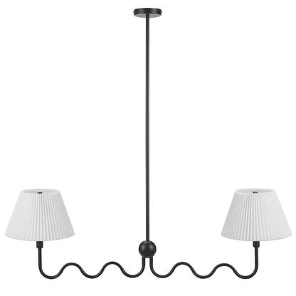 Wave Squiggle 2-Arm Pendant Light by Modway