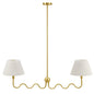 Wave Squiggle 2-Arm Pendant Light by Modway