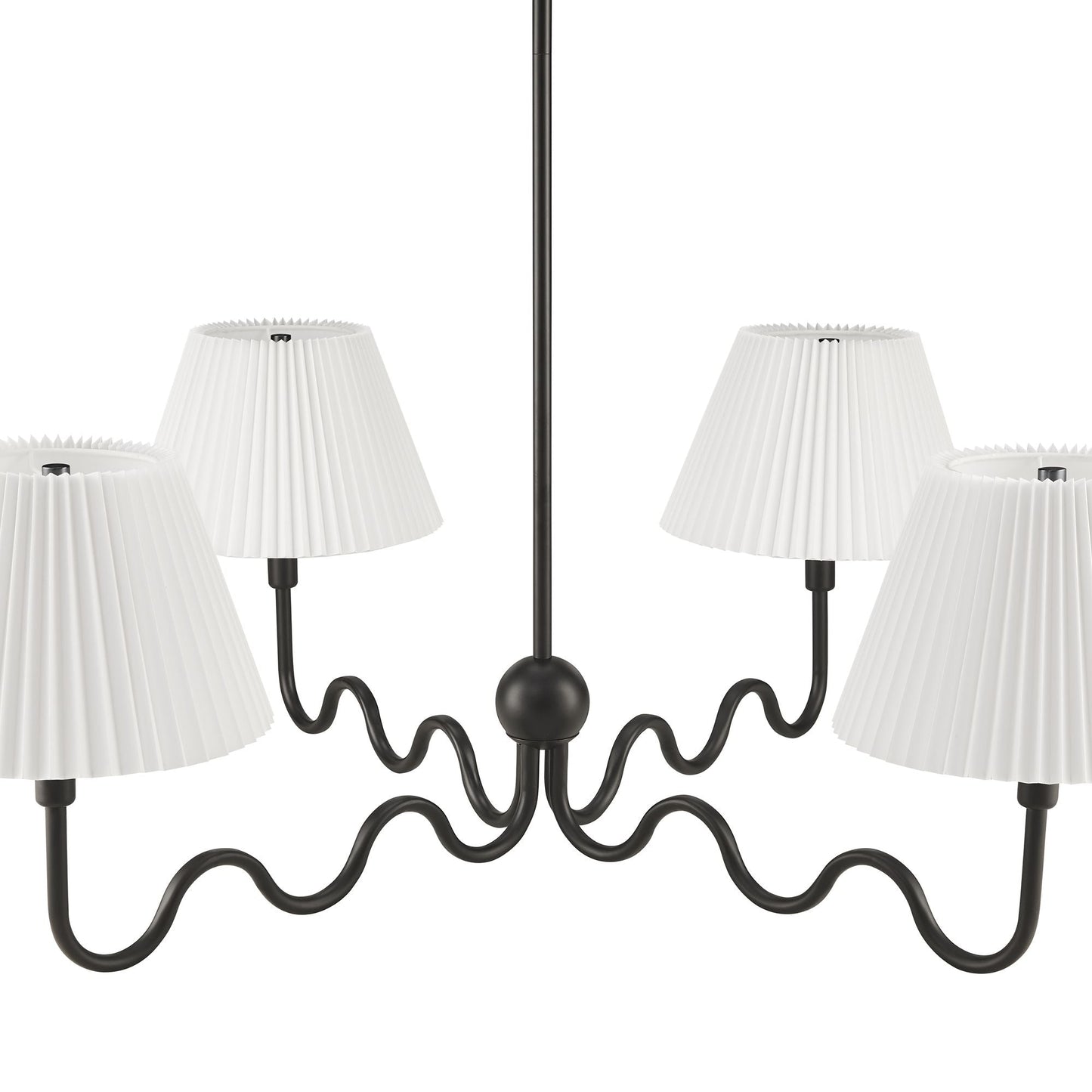 Wave Squiggle 4-Arm Pendant Light by Modway