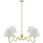 Wave Squiggle 4-Arm Pendant Light by Modway
