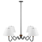Sunlit Squiggle 4-Arm Pendant Light by Modway