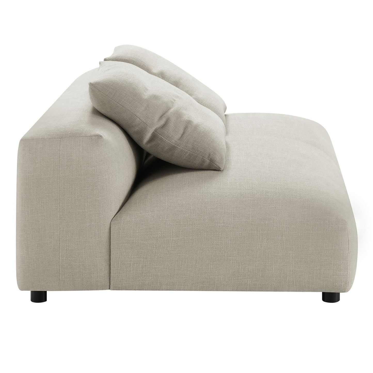 Solace 2-Piece Modular Upholstered Fabric Sectional Sofa with Chaise by Modway