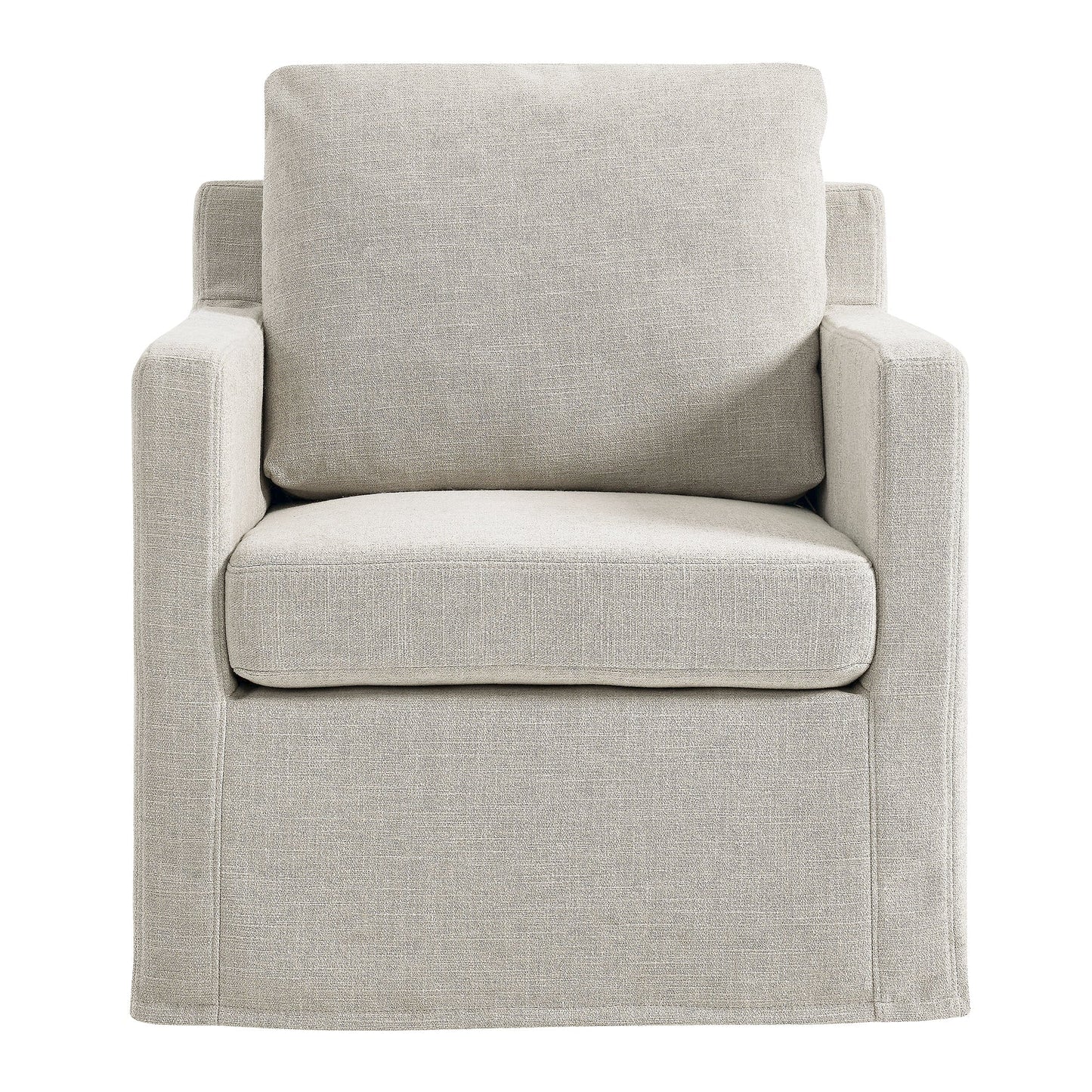 Serene Fabric Slipcovered Swivel Armchair by Modway