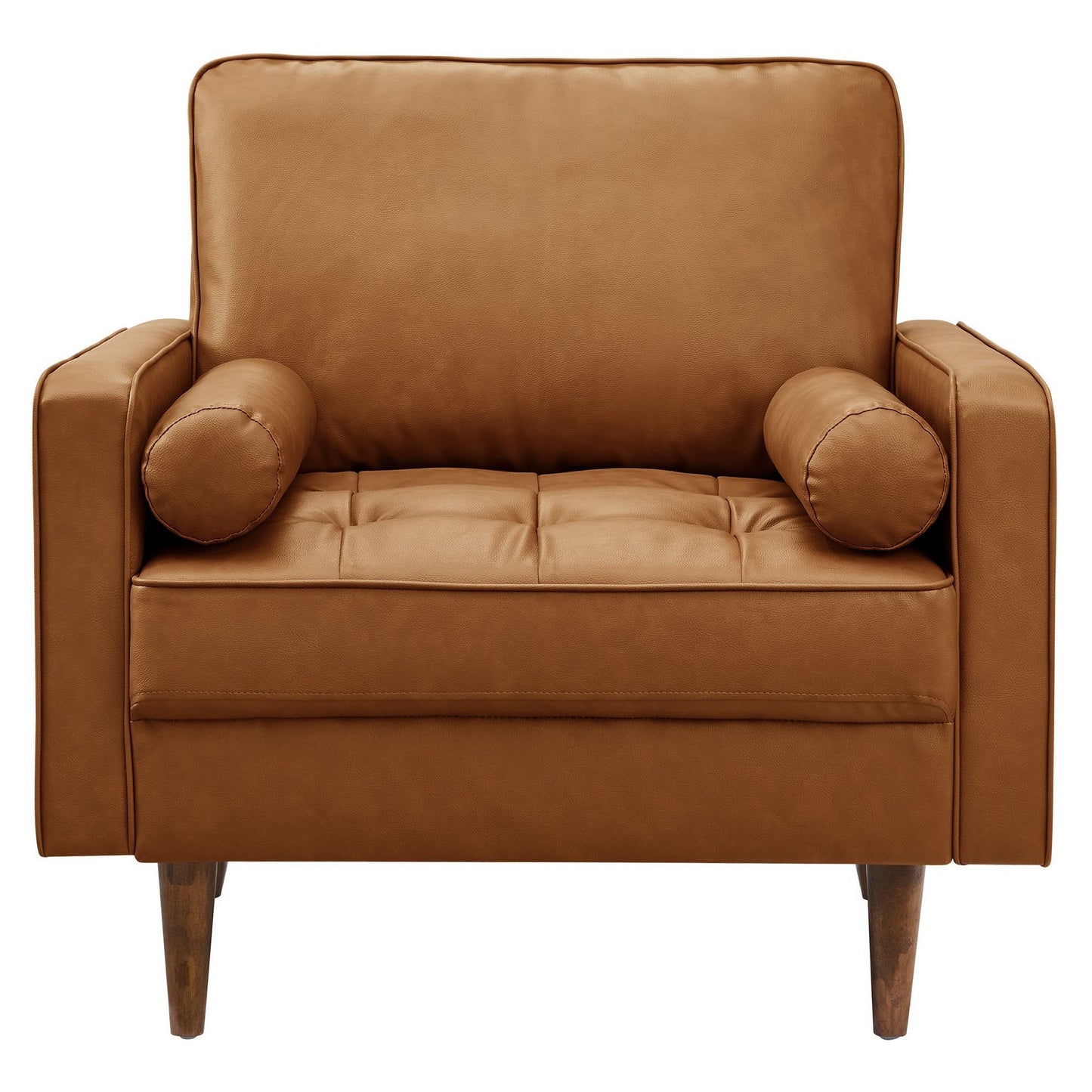 Valour Tufted Vegan Leather Accent Armchair by Modway