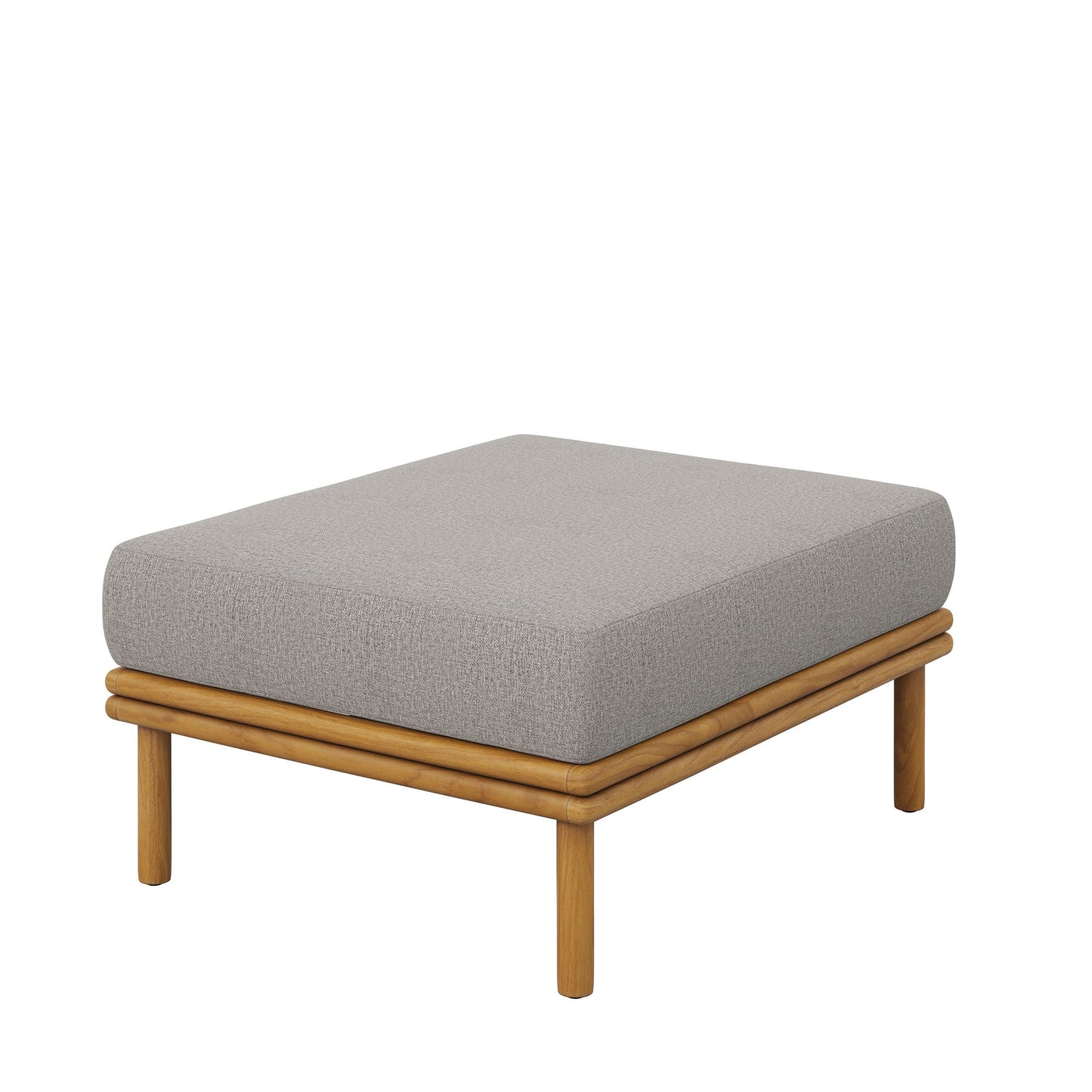 Wren 2-Piece Outdoor Patio Teak Wood Sofa and Ottoman Set by Modway