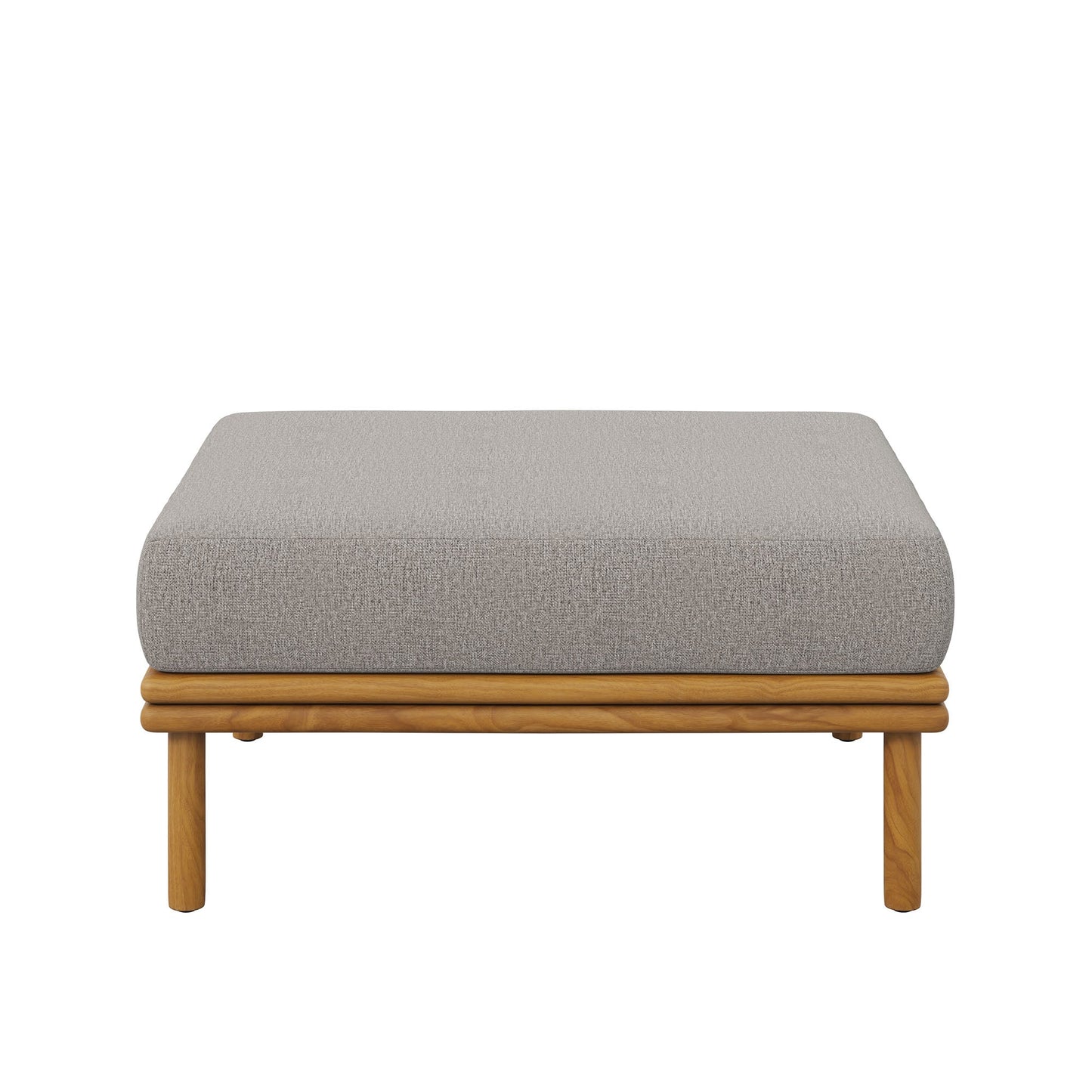 Wren Outdoor Patio Teak Wood Ottoman By Modway