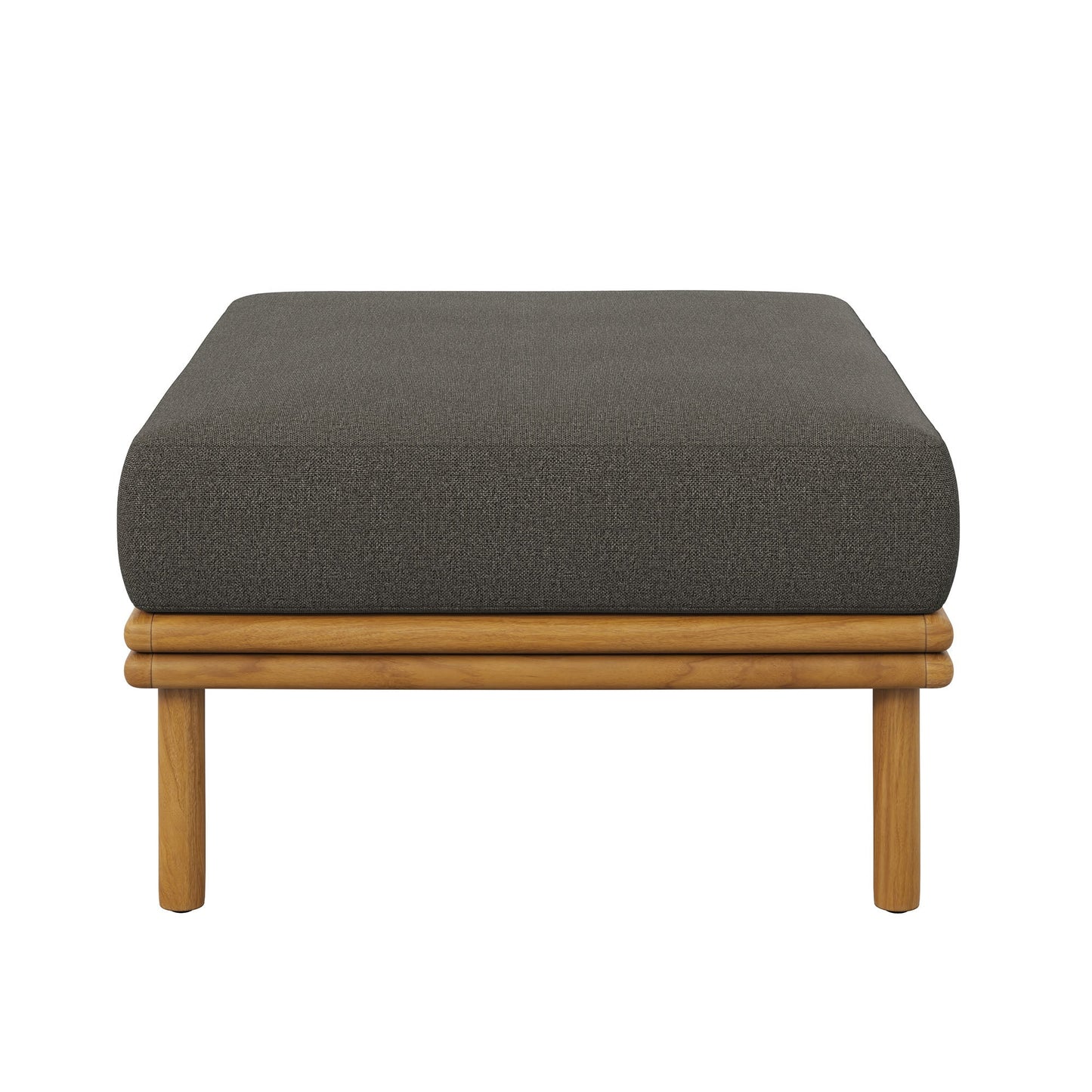 Wren Outdoor Patio Teak Wood Ottoman By Modway