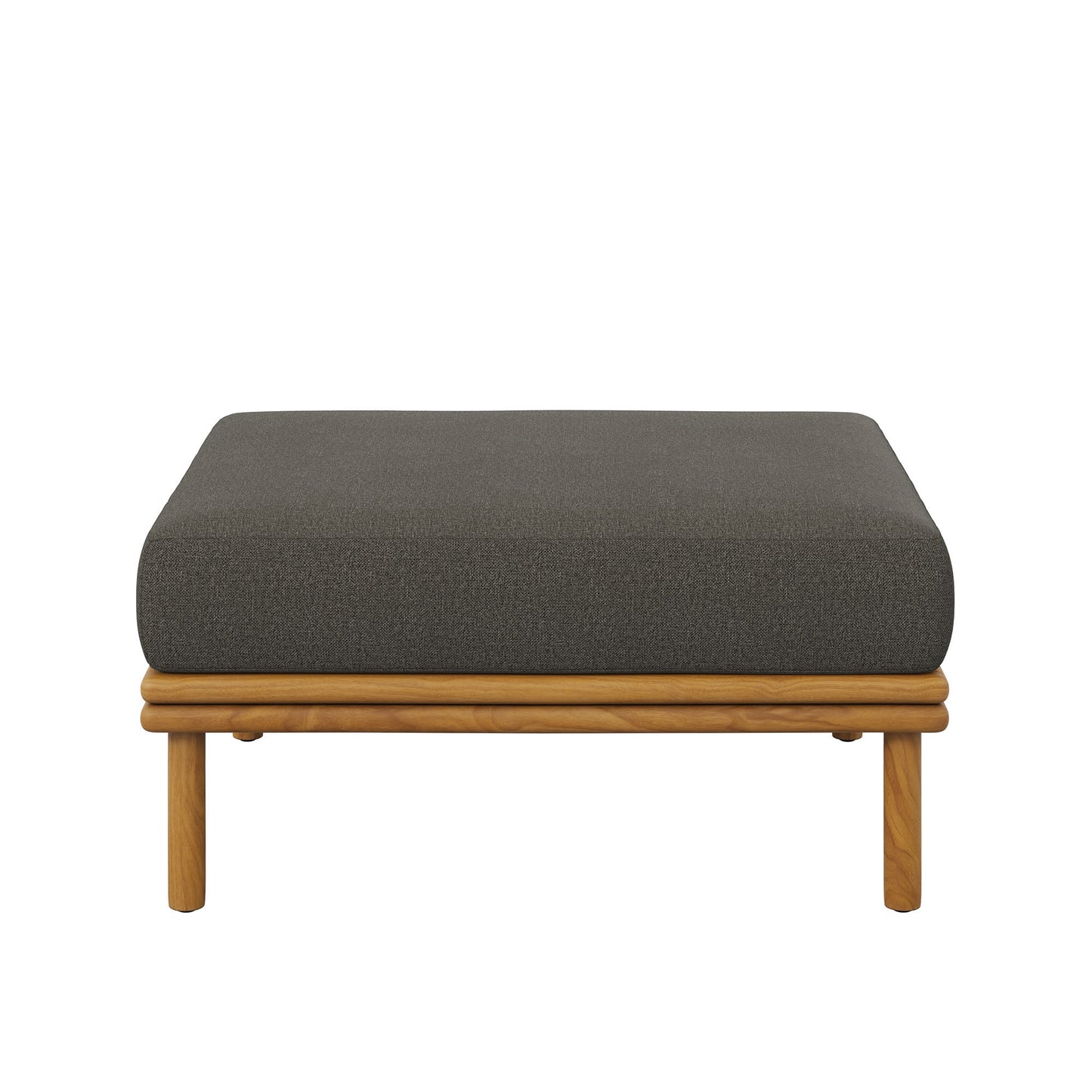 Wren Outdoor Patio Teak Wood Ottoman By Modway