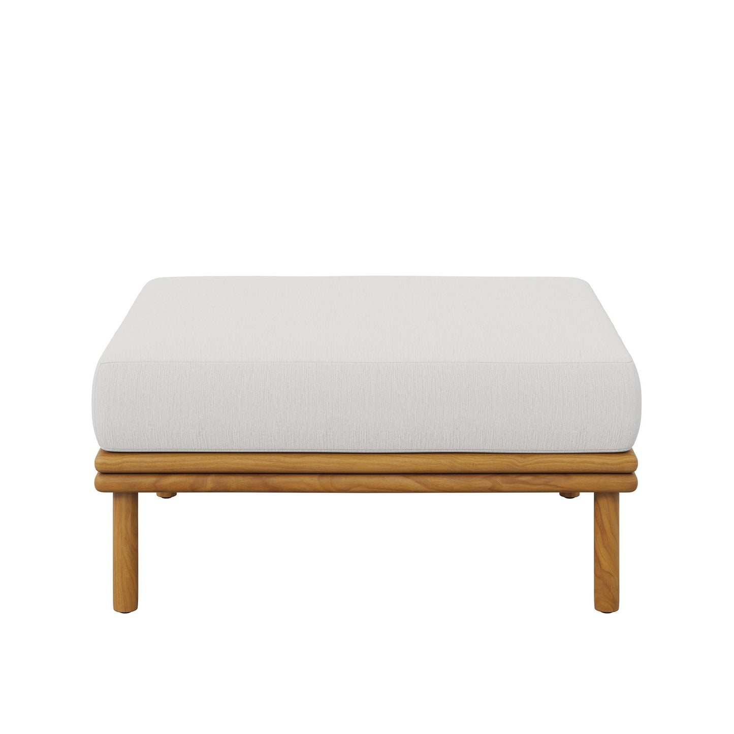 Wren Outdoor Patio Teak Wood Ottoman By Modway