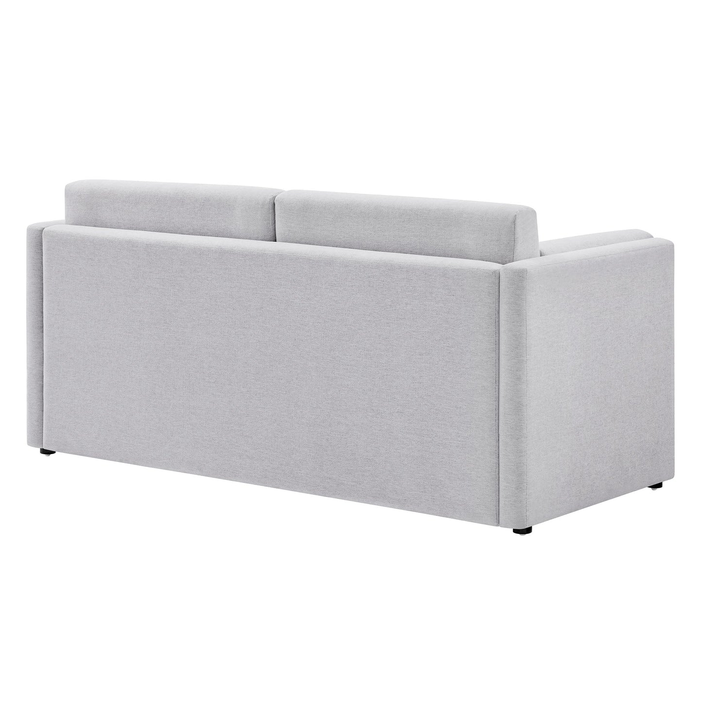 Linden Upholstered Heathered Chenille Small Sofa