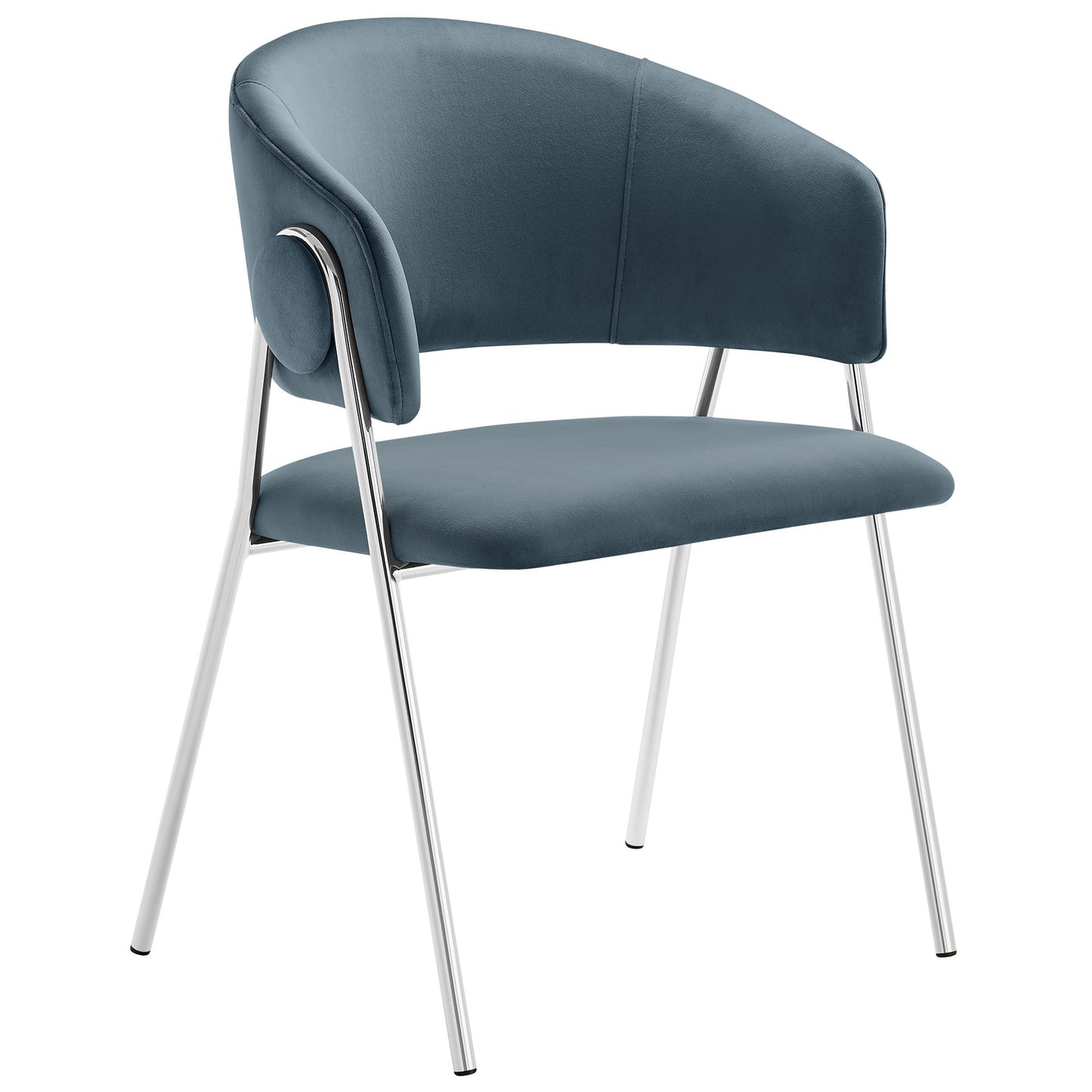 Nella Upholstered Performance Velvet Dining Chair Set of 2