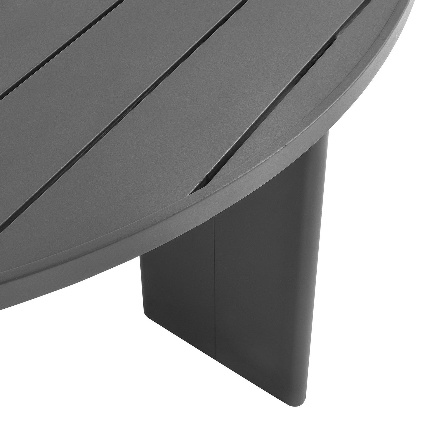 Tahoe Round Outdoor Patio Aluminum Dining Table by Modway