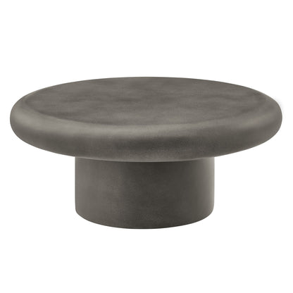 Argos Indoor-Outdoor Patio Concrete Round Coffee Table by Modway