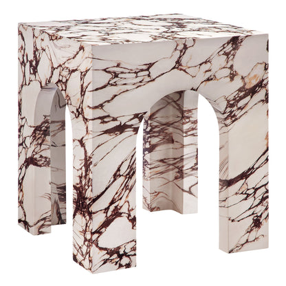 Valen Square Indoor-Outdoor Patio Arched Concrete Side Table by Modway