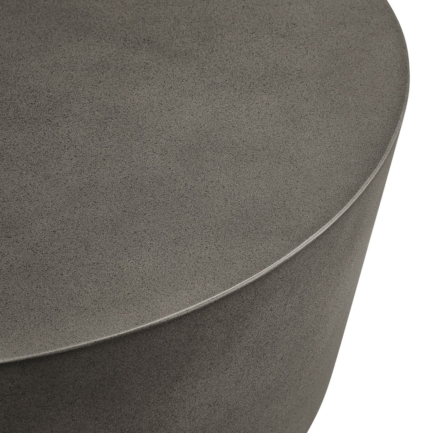 Brion Round Indoor-Outdoor Concrete Coffee Table by Modway
