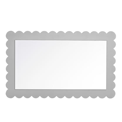 Emmeline Scalloped Rectangle Wall Mirror by Modway