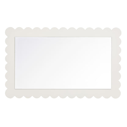 Emmeline Scalloped Rectangle Wall Mirror by Modway