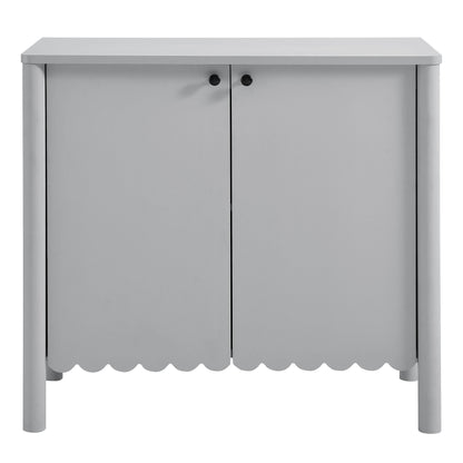 Emmeline 35" 2-Door Scalloped Sideboard Cabinet by Modway