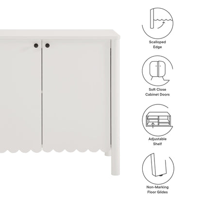 Emmeline 35" 2-Door Scalloped Sideboard Cabinet by Modway