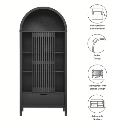 Vaughn 71" Arched Storage Display Cabinet by Modway
