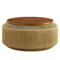 Maris Seagrass and Wood Coffee Table by Modway