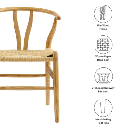 Amish 29" Wood Dining Chair by Modway