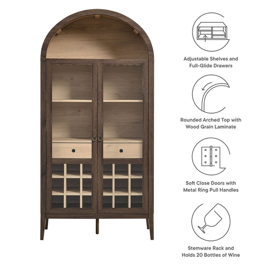 Nolan Arched Bar Cabinet by Modway