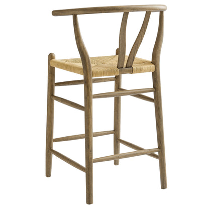Amish Wood Counter Stool by Modway
