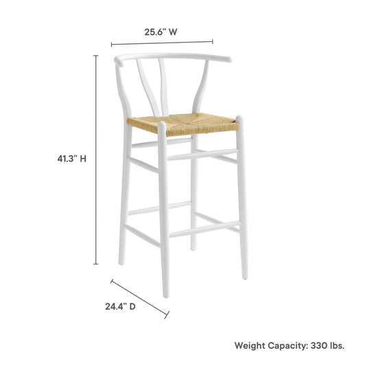 Amish Wood Bar Stool by Modway